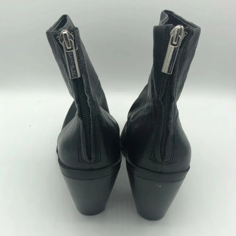 Bandolino Black Leather Heeled Booties BDJOINEDTOME Style | Women’s Size 7.5M